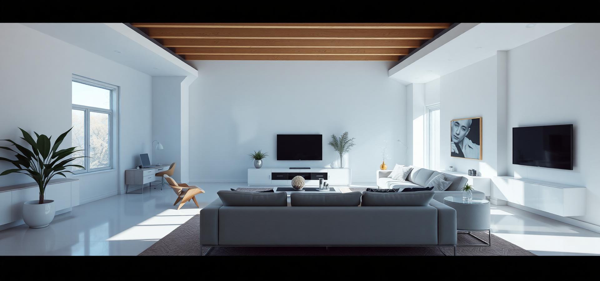Spotless modern living room
